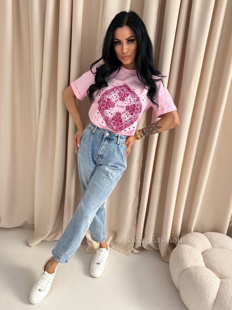 T-shirt NERO, sweet pink