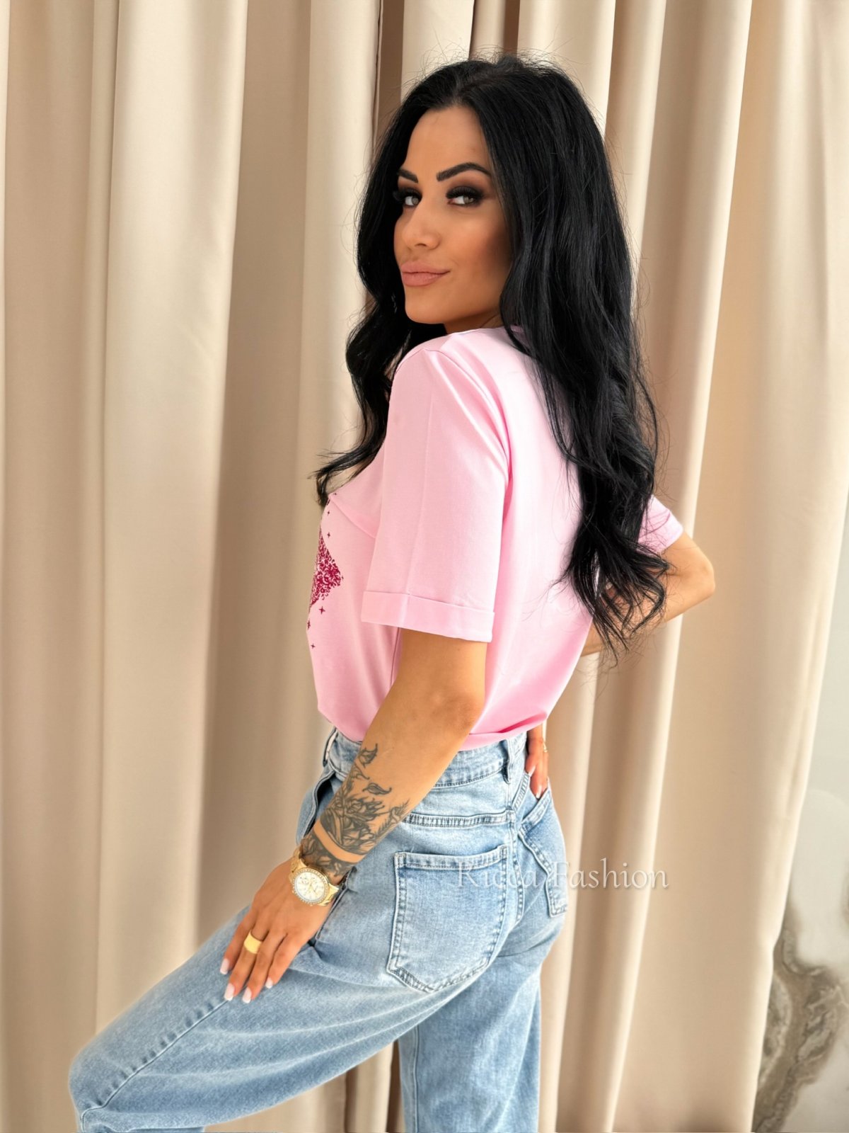 T-shirt NERO, sweet pink