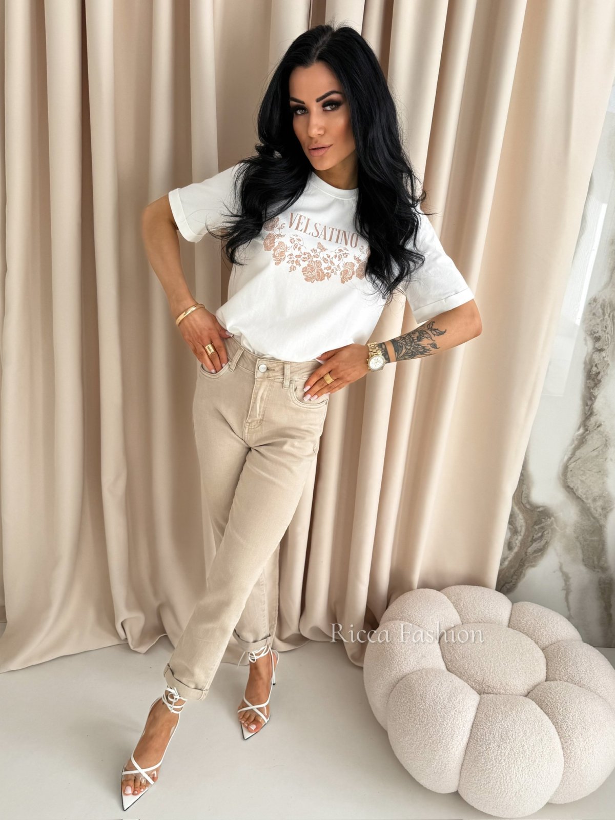 T-shirt OREN, cream