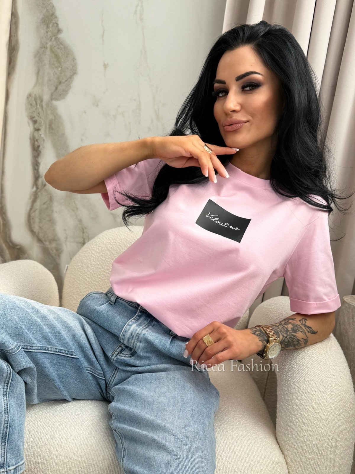 T-shirt SAMI, sweet pink