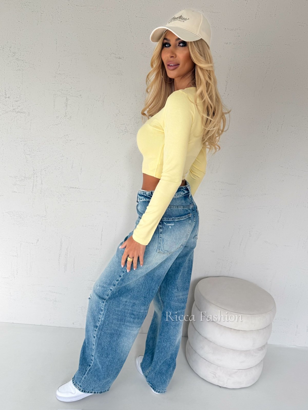 Bluzka z wiskozy ALMA, banana