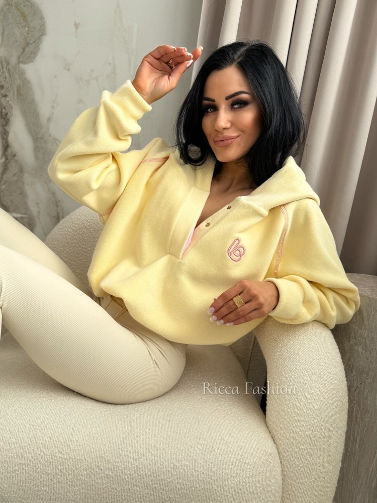 Bluza polarowa NADIA, banana