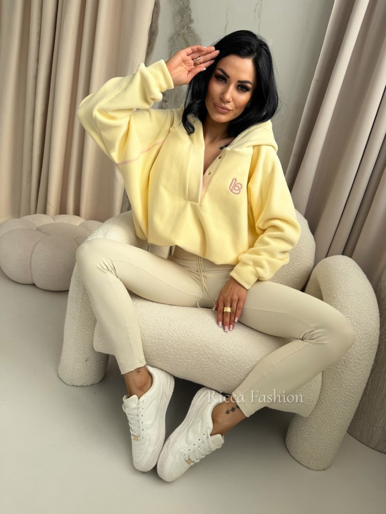 Bluza polarowa NADIA, banana