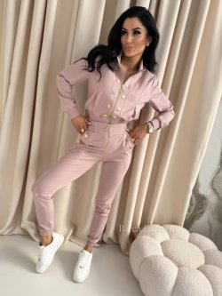 Komplet z wiskozy NICO, powder