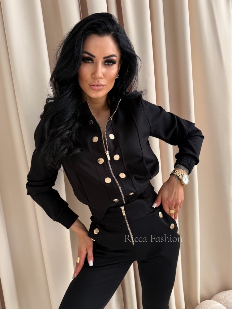 Komplet z wiskozy NICO, black