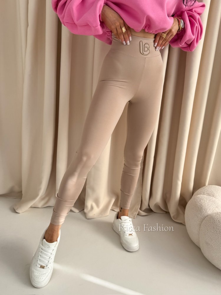 Legginsy CLASSY, beige