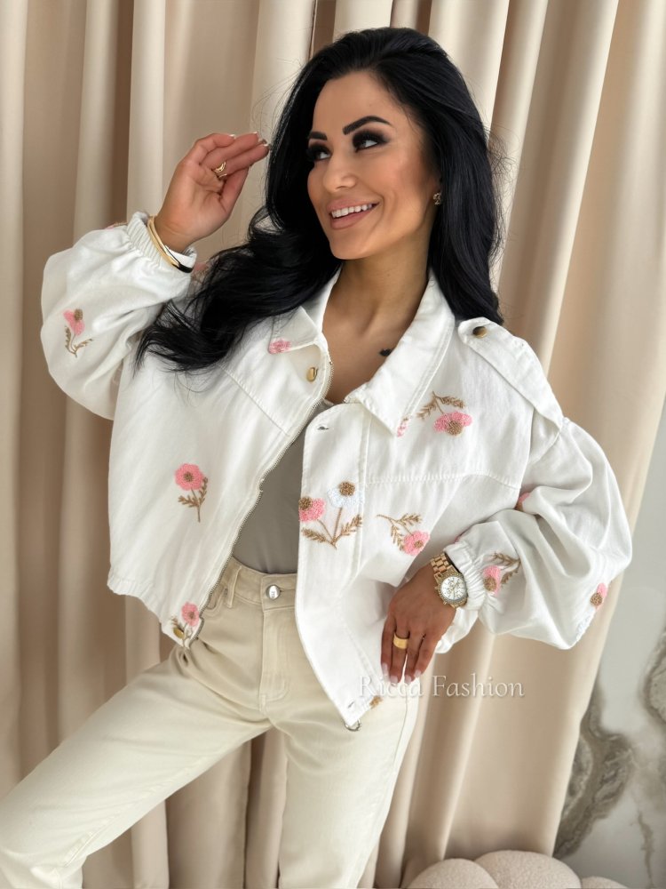 Kurtka/bomberka AURORA, white