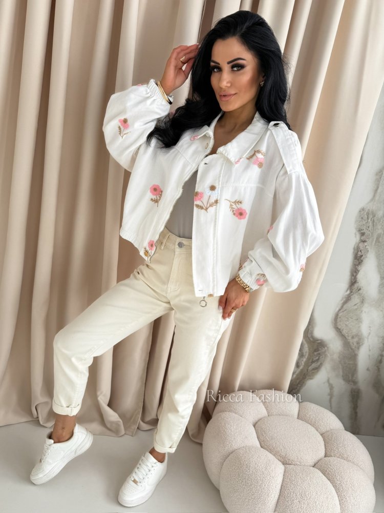 Kurtka/bomberka AURORA, white