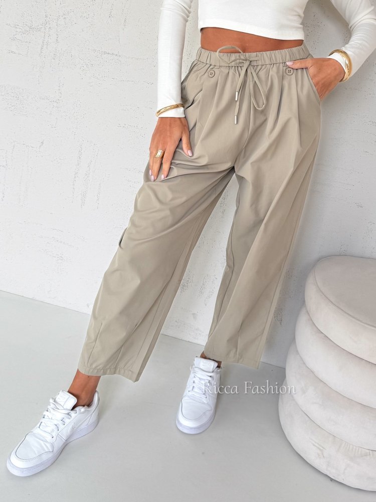 Spodnie balloon CASSEY, olive