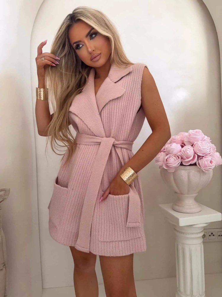 Komplet LUNA, pudrowy róż