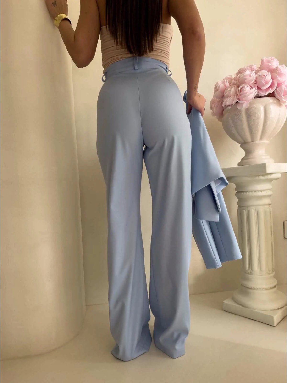 Spodnie CATI, błękitne