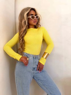 Bluzka WAFELEK, żółty