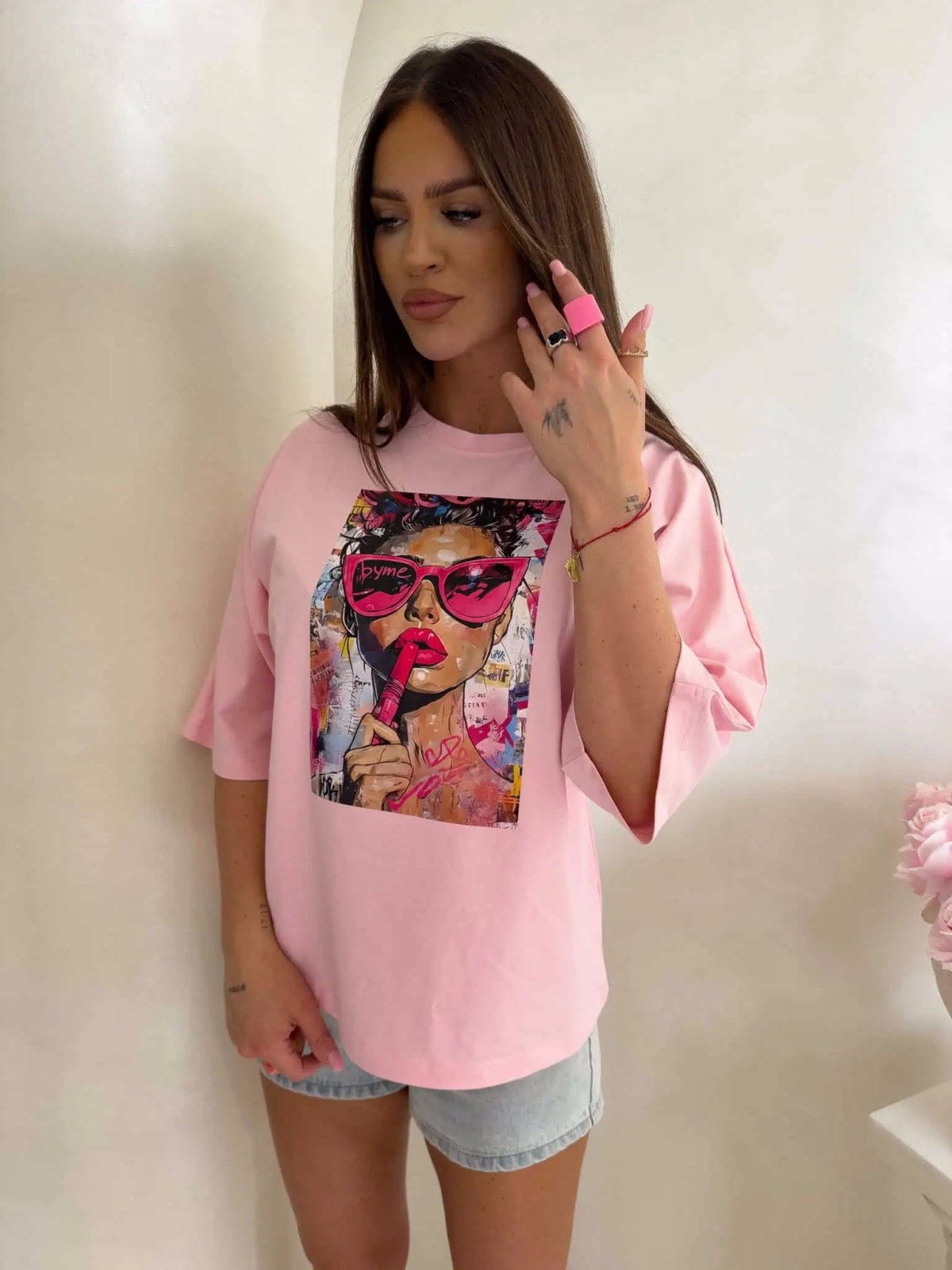 T-shirt PINK, różowy