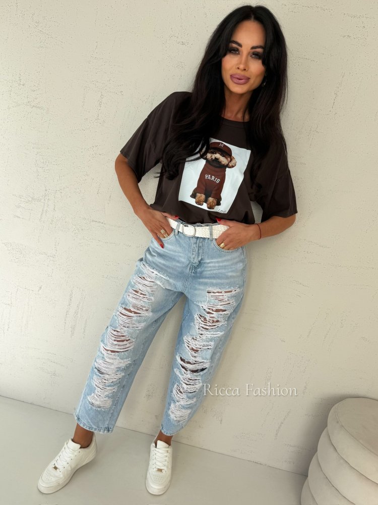 T-shirt bawełniany LEO,...