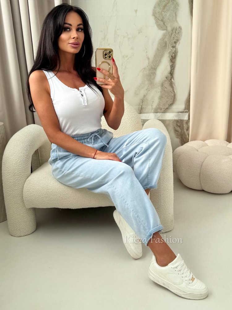 spodnie baloon LORIN, blue