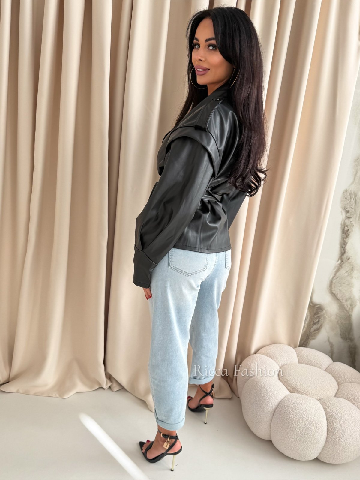 Ramoneska skórzana CATALINA, black