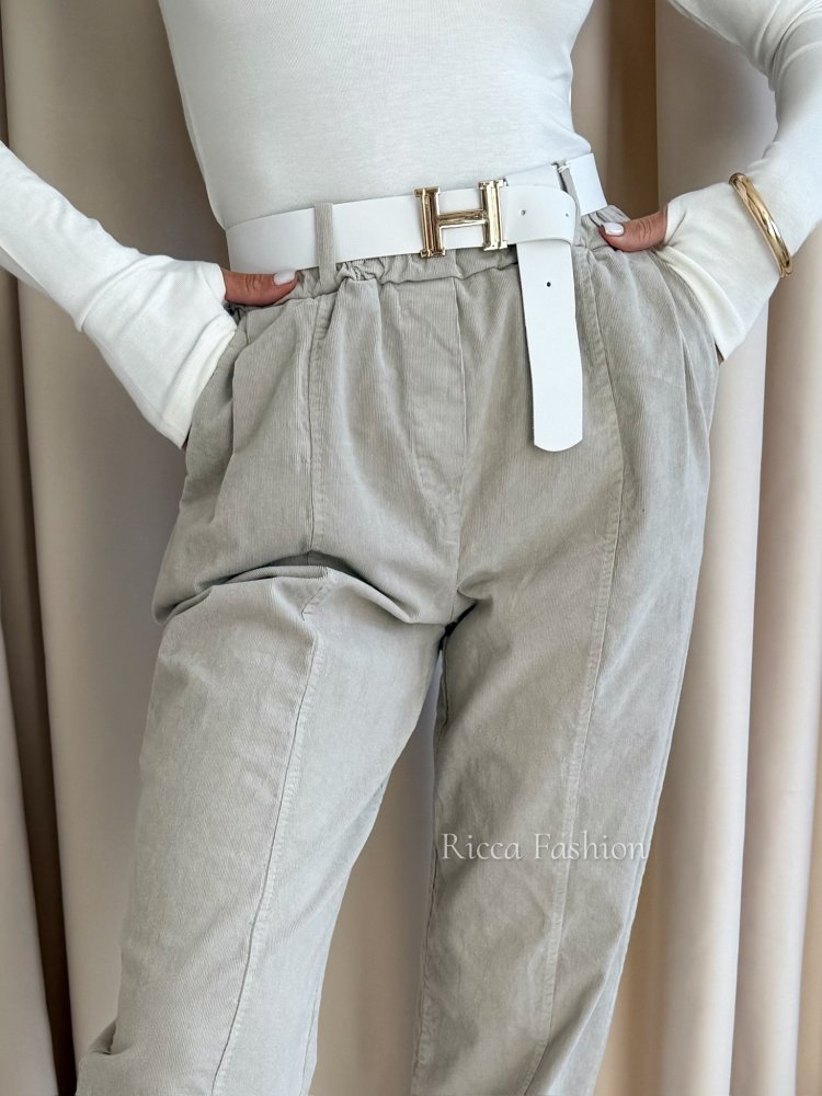 Spodnie sztruksowe SAVIO,...