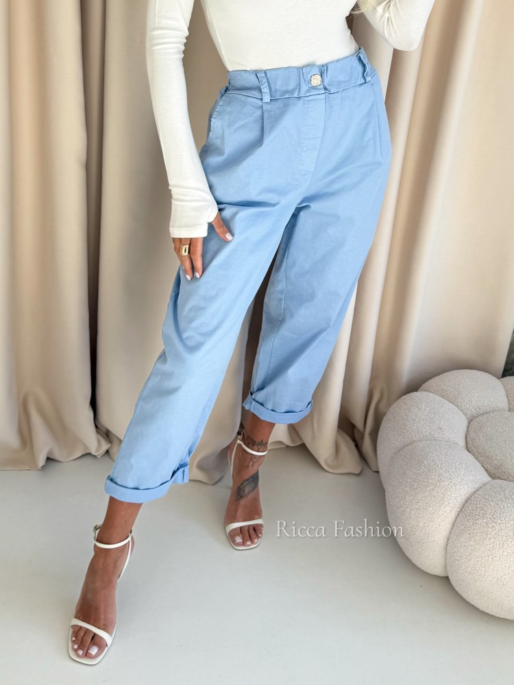 Spodnie bawełniane KIAN, blue