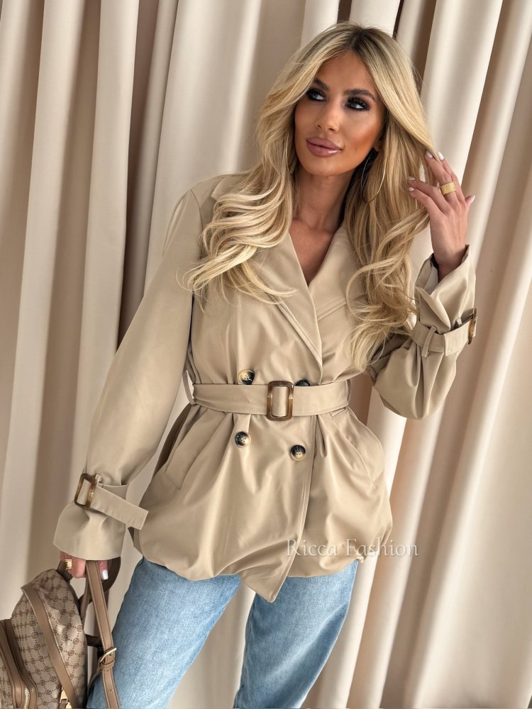 Krótki płaszcz/trencz...