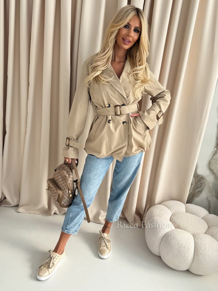 Krótki płaszcz/trencz...