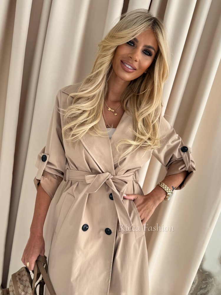 Płaszcz/trencz bawełniany...