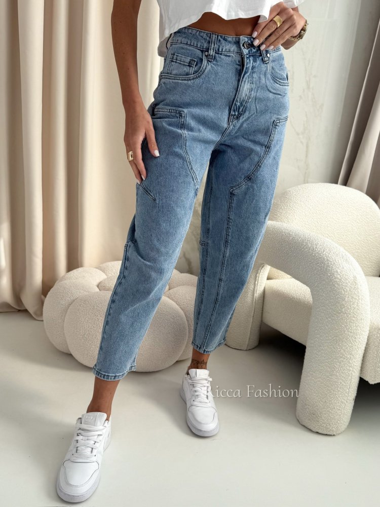 Spodnie baloon DAREN, blue