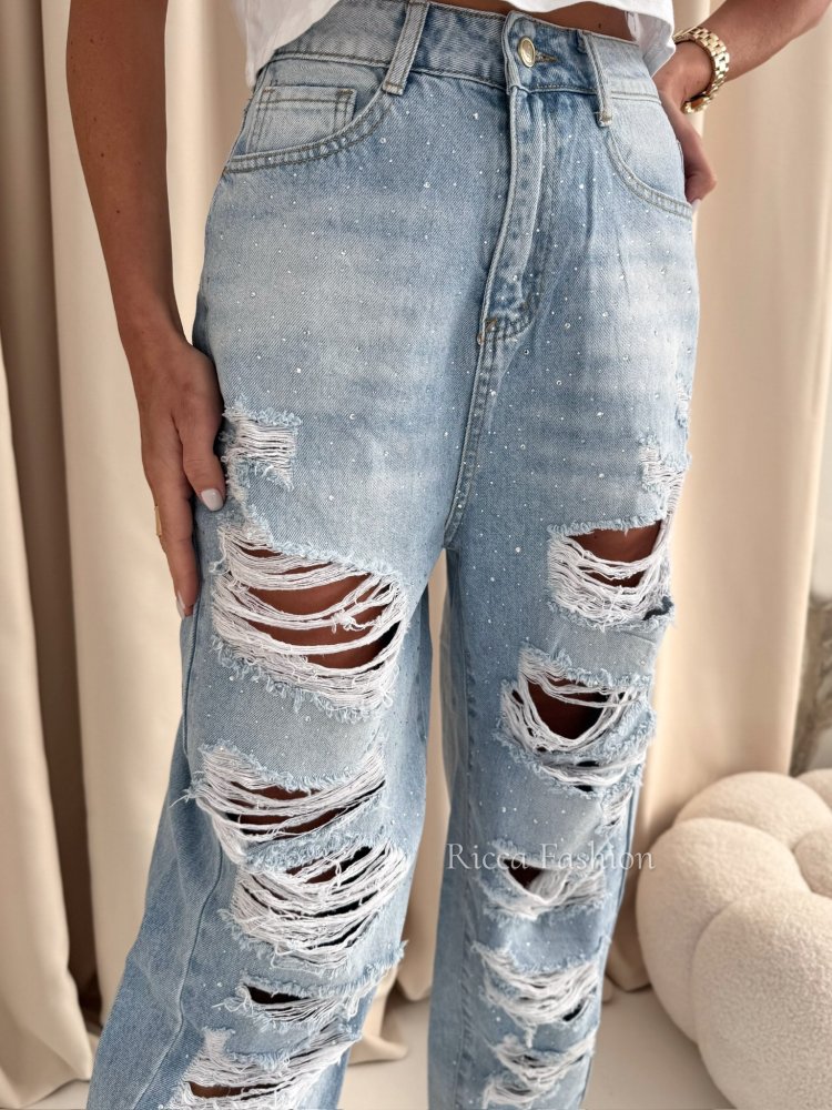 Spodnie balloon RIAN, blue