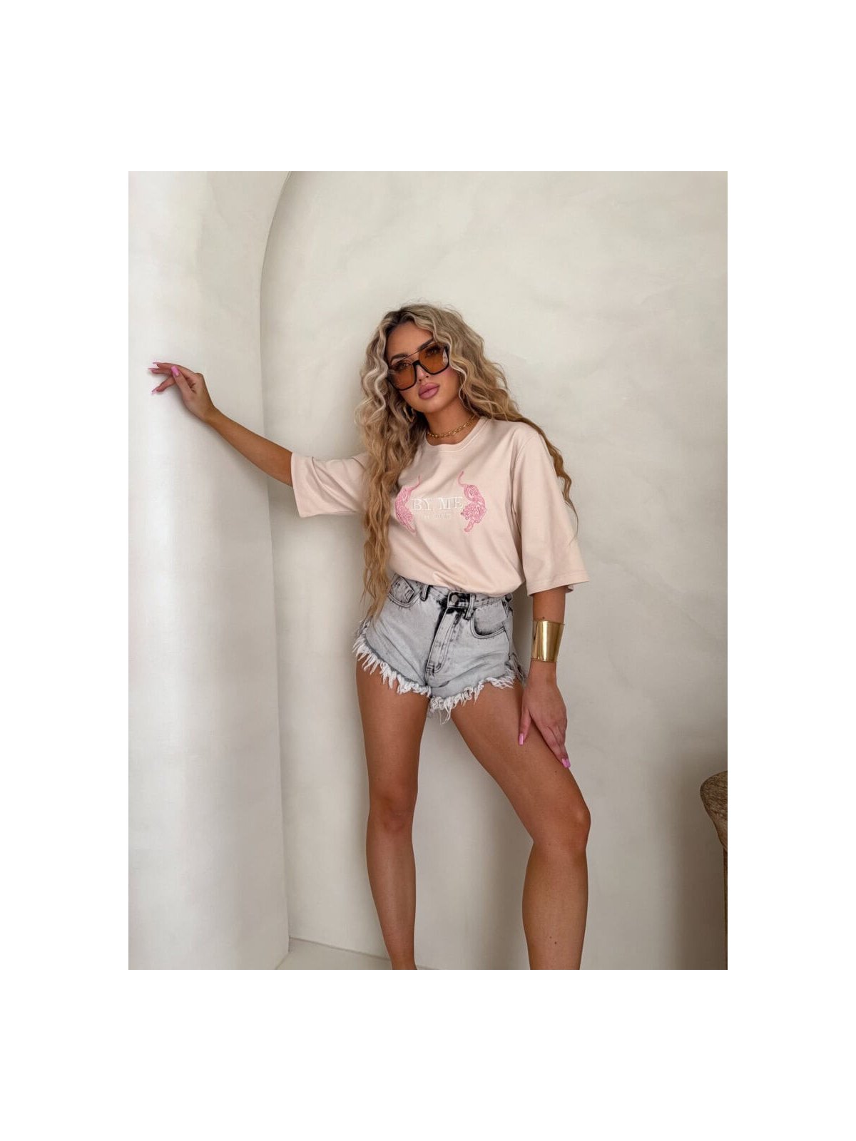 T-shirt MONI, waniliowy