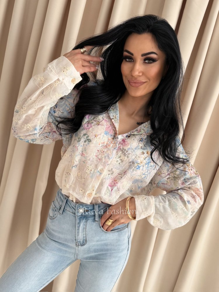 Koszula bawełniana SIENNA,...