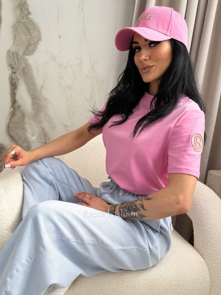 T-shirt bawełniany LILI,...