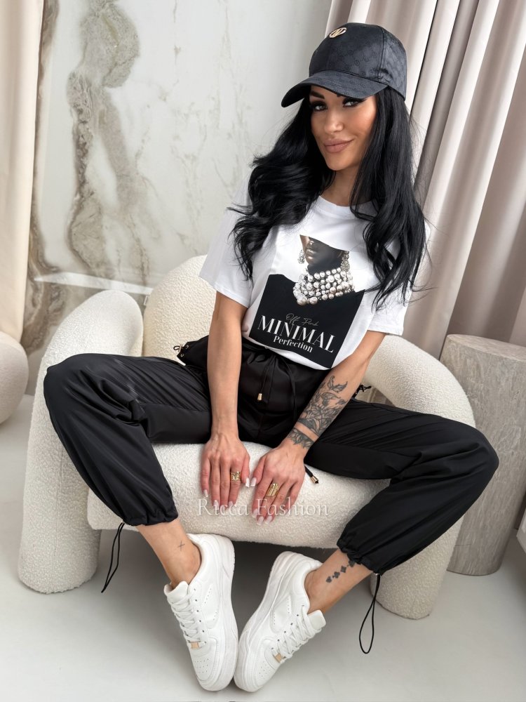 T-shirt bawełniany MINIMAL,...