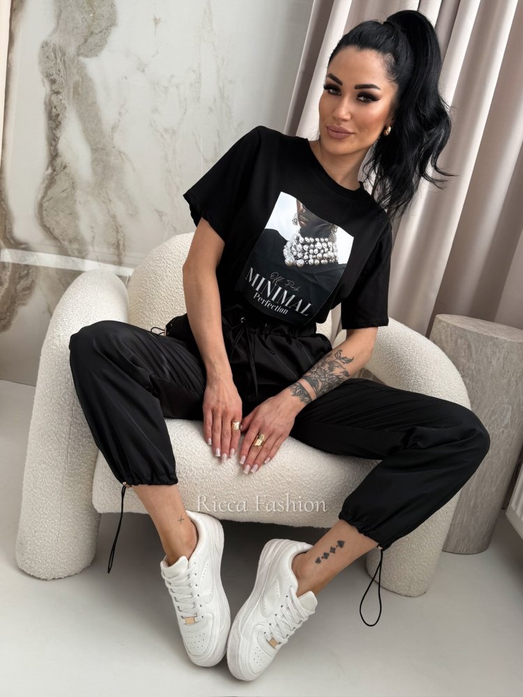 T-shirt bawełniany MINIMAL,...