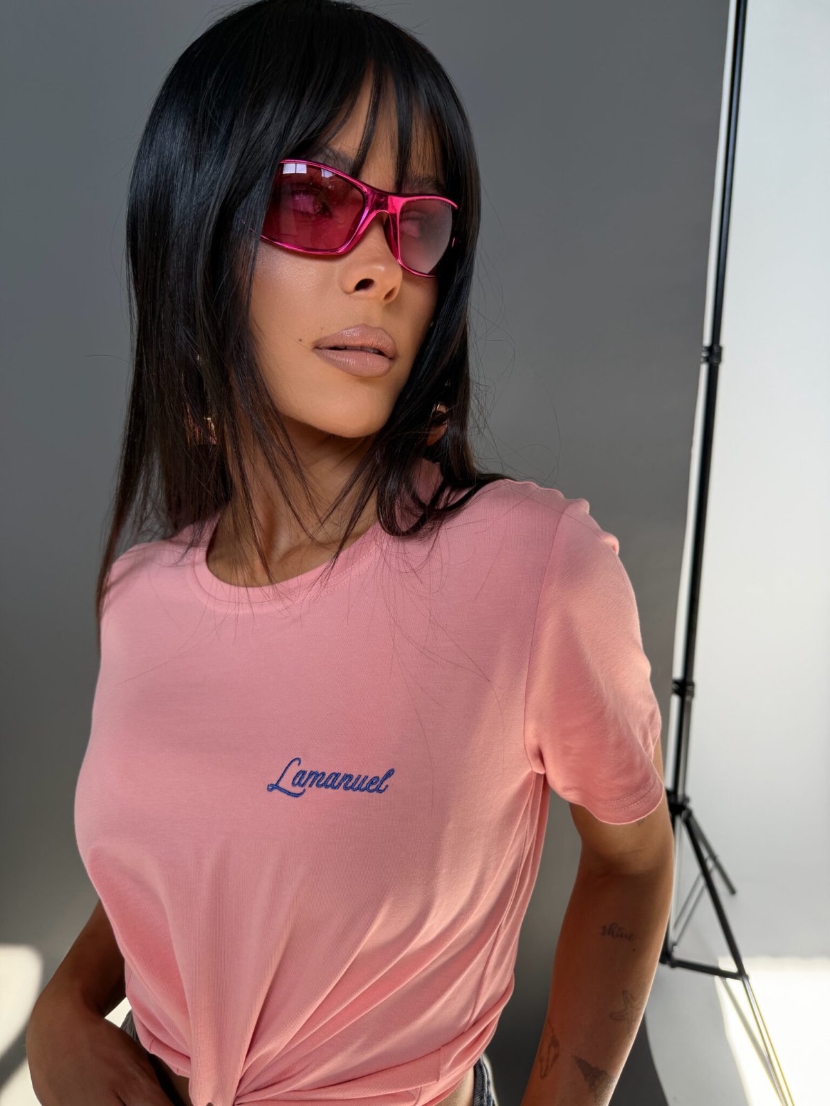 Tshirt POSITIVE, łosoś