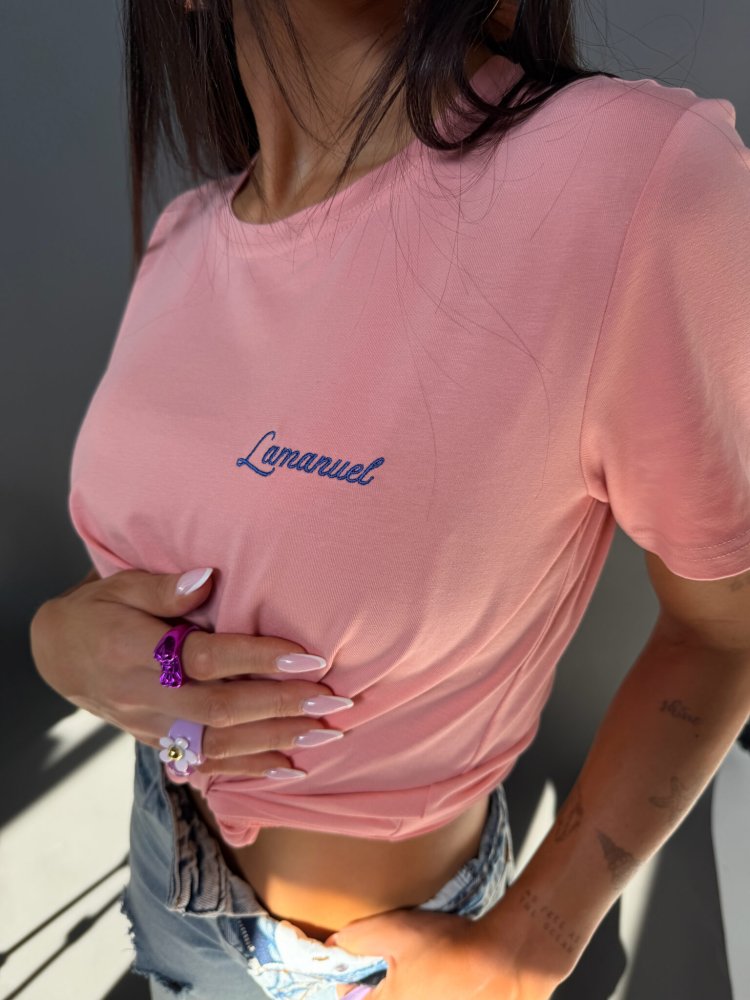 Tshirt POSITIVE, łosoś