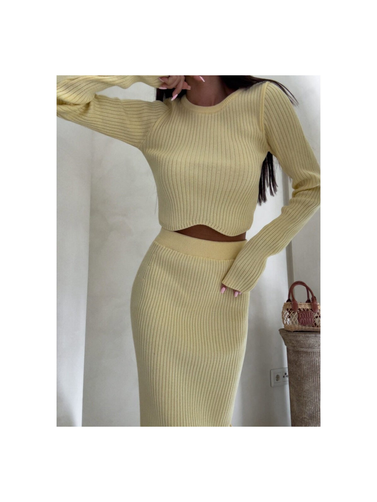 Komplet MELBOURNE, bananowy