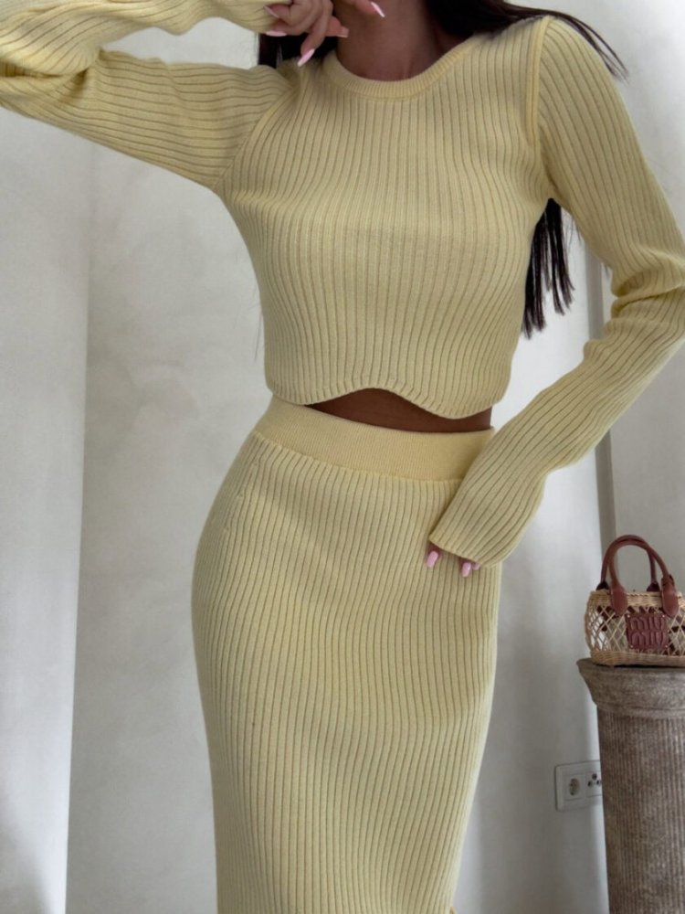 Komplet MELBOURNE, bananowy