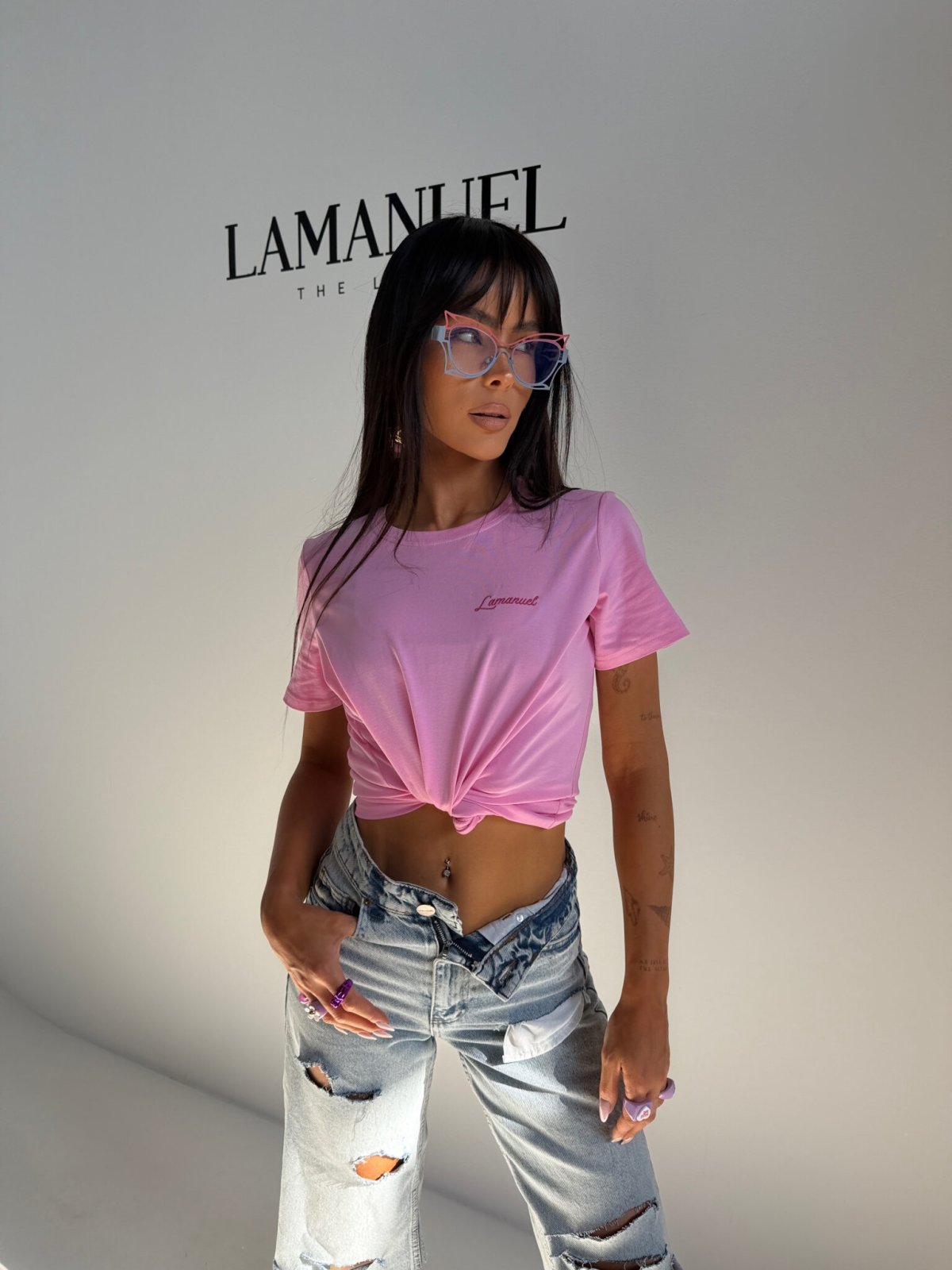 Tshirt POSITIVE,róż