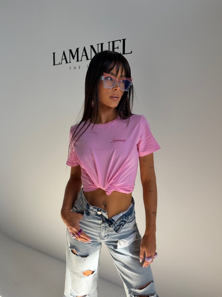 Tshirt POSITIVE,róż