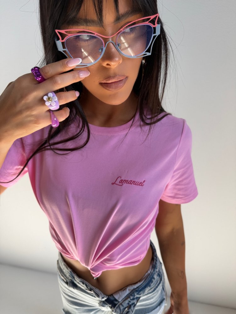 Tshirt POSITIVE,róż