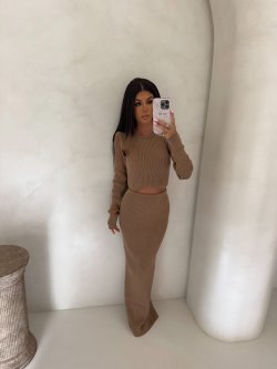 Komplet MELBOURNE, mokka