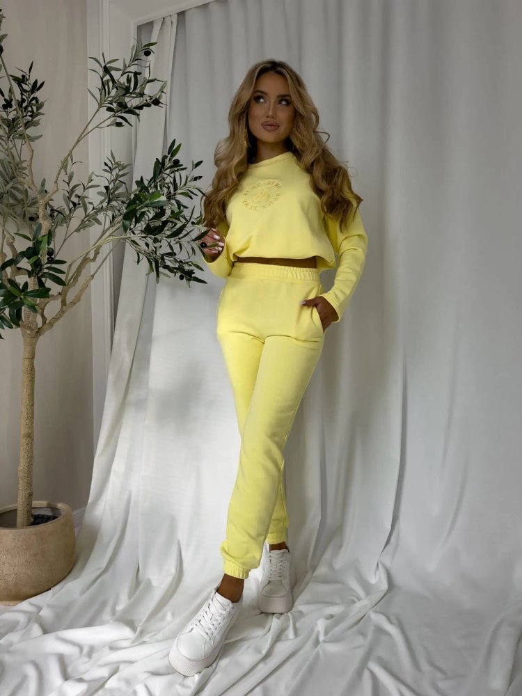 Komplet dresowy LOUIS, cytryna