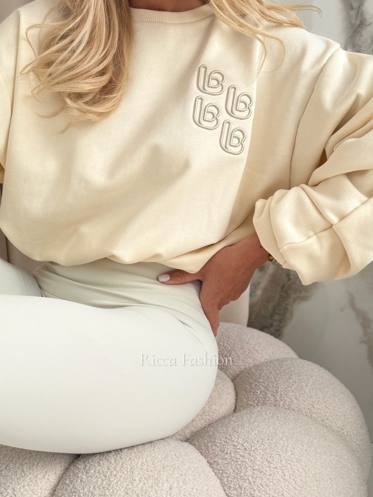 Bluza bawełniana VIVIANA SPRING, coconut