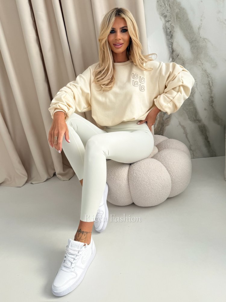 Bluza bawełniana VIVIANA SPRING, coconut