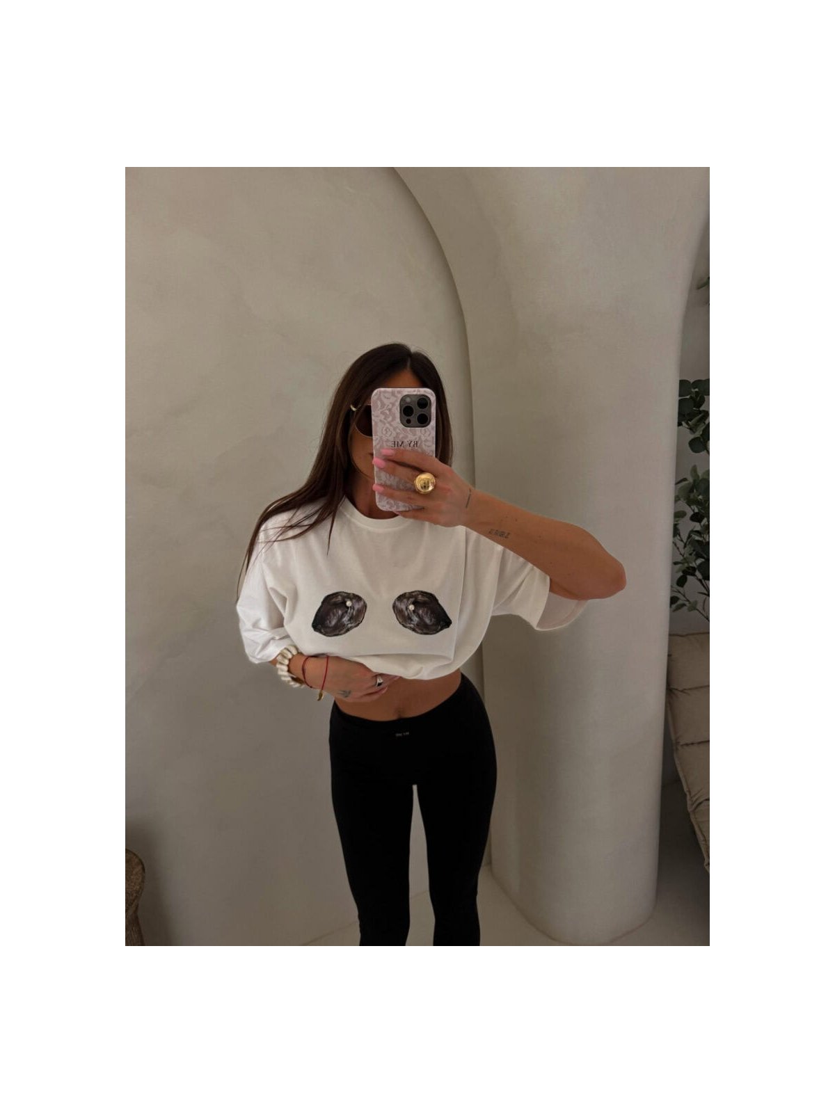 T-shirt MUSSELS – ecru