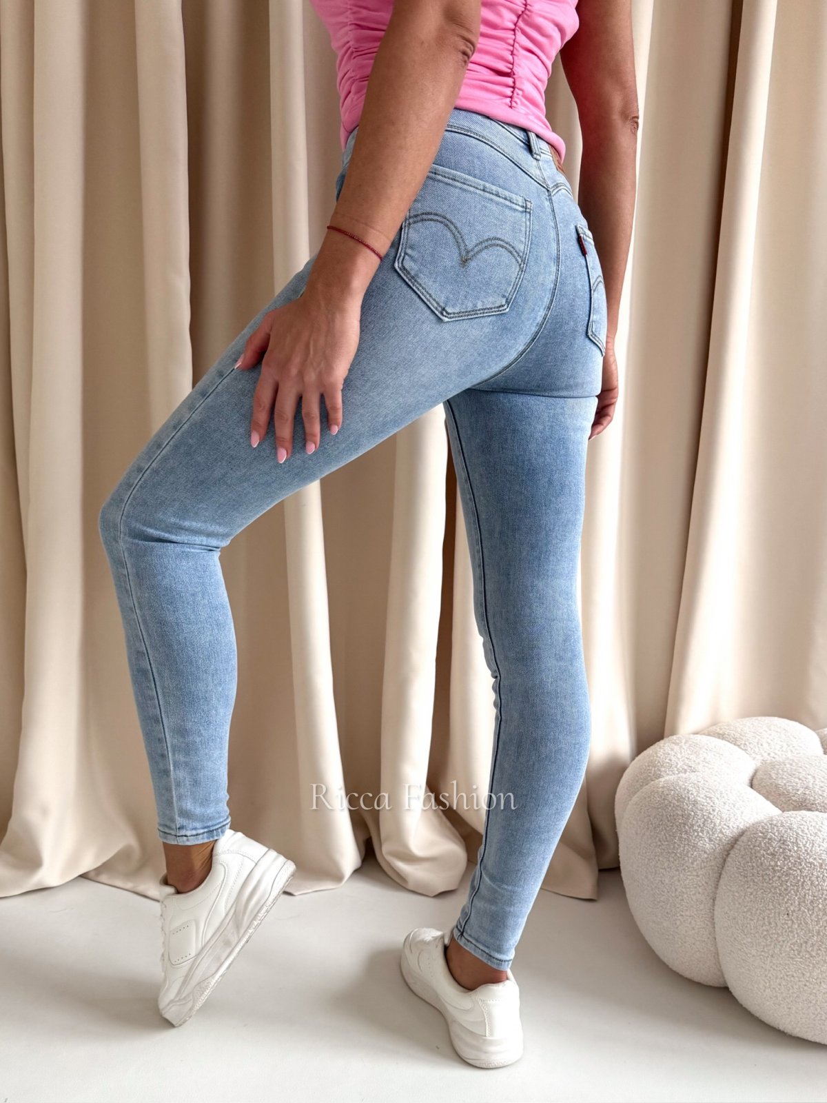 Spodnie skinny push up MARTIN, dark blue