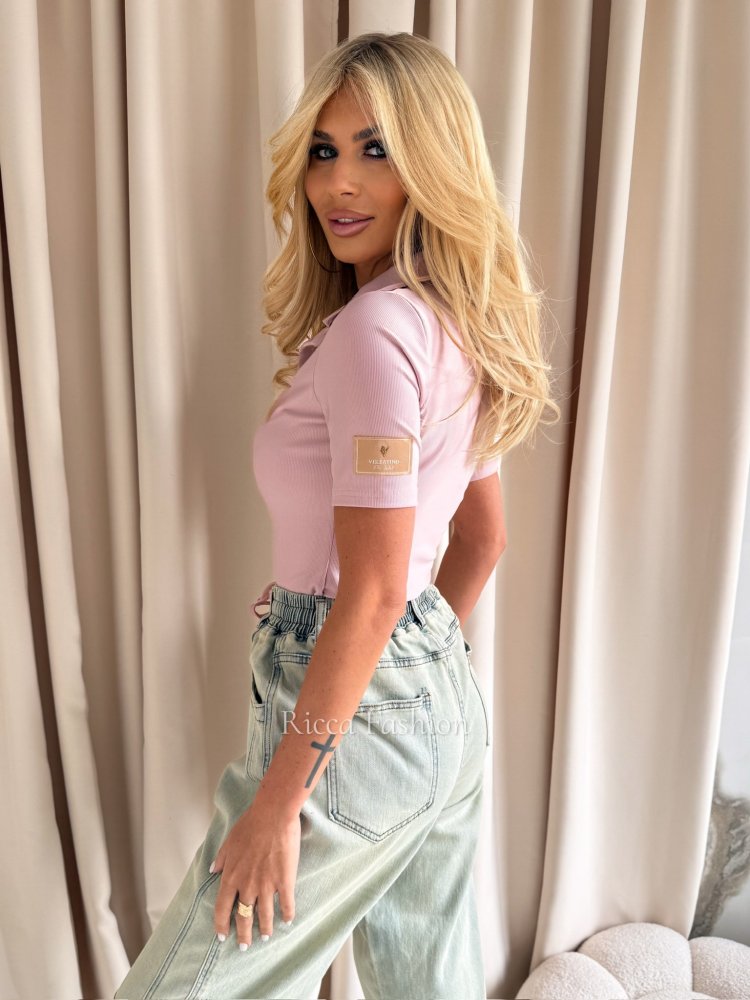 Bluzka polo GEORGINA, powder