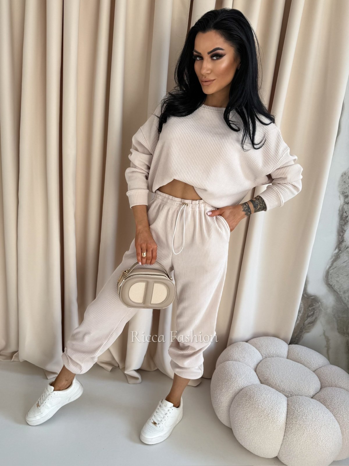 Komplet bawełniany NOEL, nude