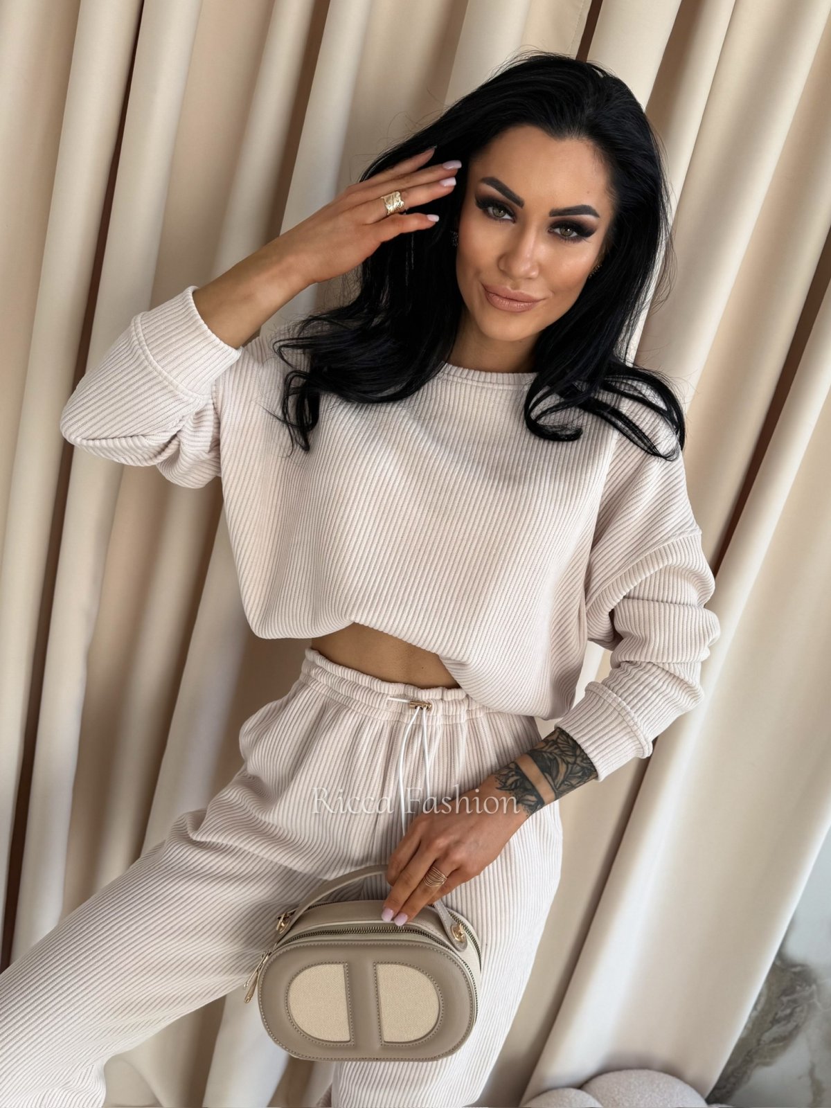 Komplet bawełniany NOEL, nude