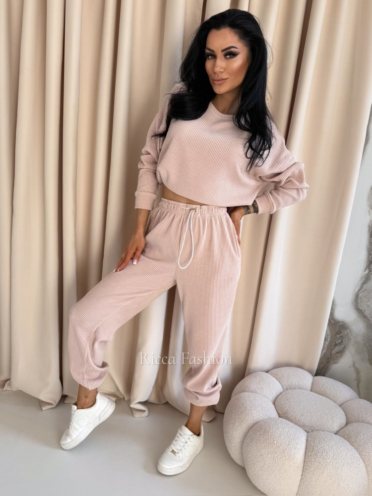 Komplet bawełniany NOEL, puder