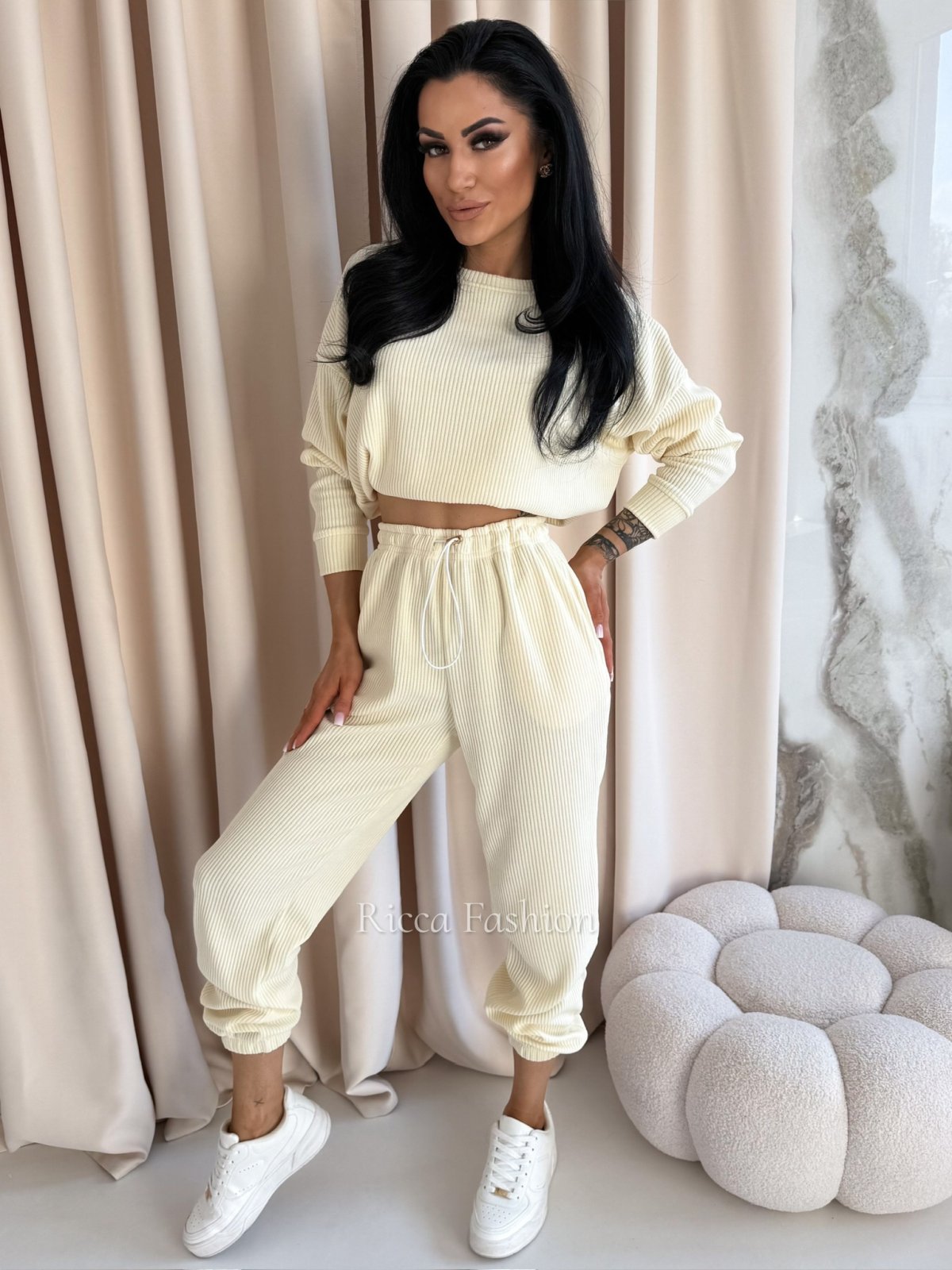 Komplet bawełniany NOEL, banana